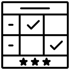 Sticker - Rubric Icon