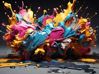 Wall Mural - background with splashes