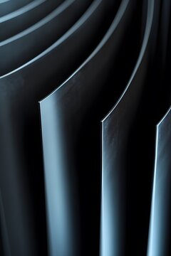 Macro lens view of an abstract pattern in a minimalist style AI generated illustration