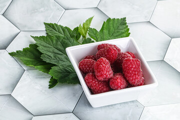 Wall Mural - Rope sweet juicy raspberry heap