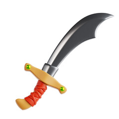 Wall Mural - Curved Scimitar for Slashing Attacks