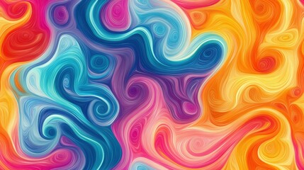 Wall Mural - Swirling Colors