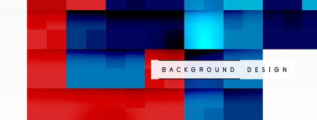 Aufkleber - Dynamic colorful squares background. Vector Illustration For Wallpaper, Banner, Background, Card, Book Illustration, landing page