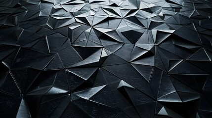 Poster - Macro-level geometrical patterns in a minimalistic space backdrop AI generated illustration