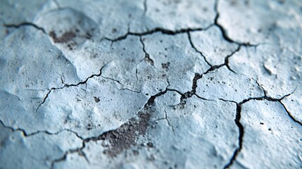 Wall Mural - Minimalist background focusing on the macro texture of a cracked surface AI generated illustration