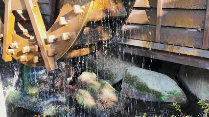 Aufkleber - 水車小屋の風景