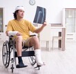 © Elnur - Young man after accident recovering at home