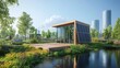 © nitiroj - Modular energy systems designed for scalable power generation capacity, Main keyword capacity, Concept adaptable energy infrastructure