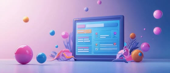 Vibrant Digital Interface: Exploring the Future of Technology