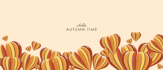 Wall Mural - Autumn frame, background, banner