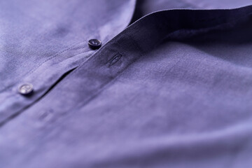 Wall Mural - Close up of men's linen shirt. Soft focus.