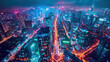 © Pattanapan - 5G speed technology internet network communication innovation devices services background