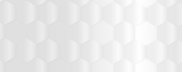 Poster - 3d hexagonal structure futuristic white background and embossed hexagon abstract with hexagon backgr