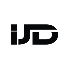 Wall Mural - Letter IJD Geometric Business Icon Creative Design Technology Logo