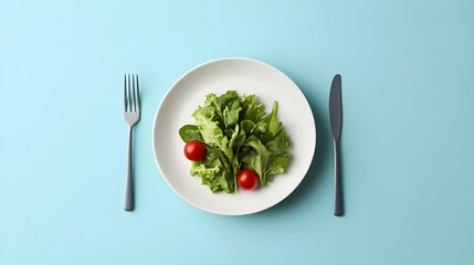 Healthy Plate 3D Render Guides Portion Sizes for Stroke Prevention