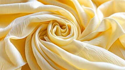 Aufkleber - Yellow Silk Fabric.