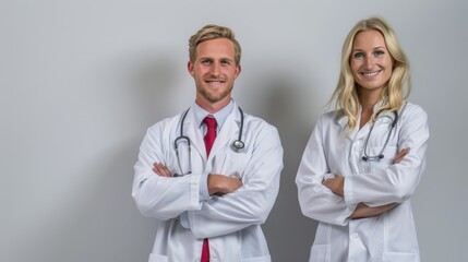 Wall Mural - The confident medical team.