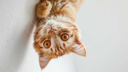 Canvas Print - The Upside-Down Orange Cat