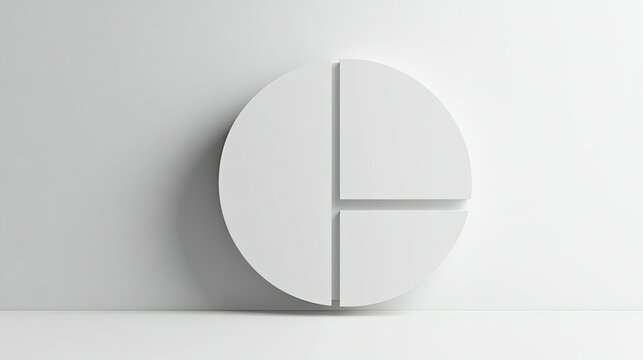 Minimalistic discount sign in monochrome, ample space for copy on a clean, white background.