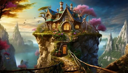 Poster - fairy tale house