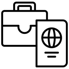 Sticker - Passport Icon