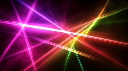 Poster - Intersecting laser lines, soft glow