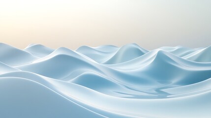 Wall Mural - Abstract Blue Waves Background