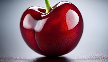 Wall Mural - Close-up of a single cherry.