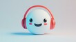 © Alex Bayev - Cheerful 3D Character with Headphones: A Playful Representation of Music and Joy