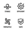 © Blacksmith Graphics - General benefits for tools - Efficient, Stable, Safe, Versatile