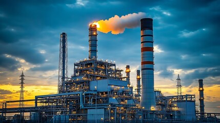 Aufkleber - A natural gas power plant is a type of power plant that uses natural gas to generate electricity Natural gas is a cleanburning fossil fuel : Generative AI
