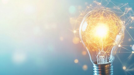 Poster - Business background featuring innovation and high-tech elements