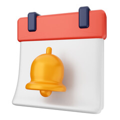 Wall Mural - 3d notification bell icon