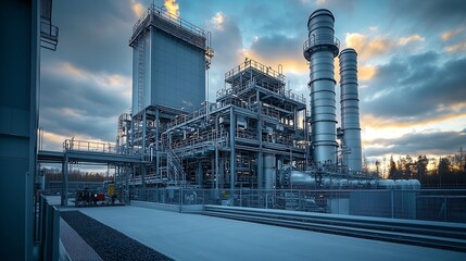 Aufkleber - A natural gas power plant is a type of power plant that uses natural gas to generate electricity Natural gas is a cleanburning fossil fuel : Generative AI