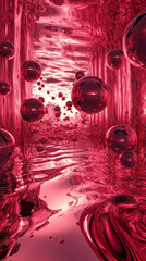 Wall Mural - abstract background with bubbles