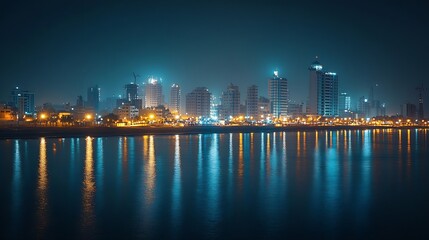 Poster - Jeddah City Scape  Saudi Arabia : Generative AI