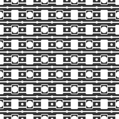 Poster - Seamless geometric pattern - repeatable monochrome print