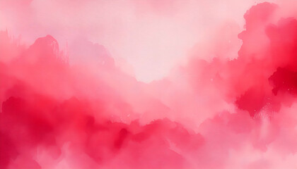 watercolor background with pink hearts