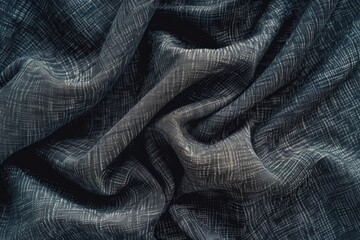 Poster - A close-up shot of a cloth against a dark background, perfect for use in product designs or as a texture