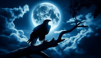  silhouette of a bird, an Eagle 