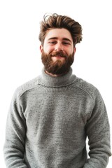 Poster - A person wearing a sweater and beard, suitable for use in editorial or lifestyle content
