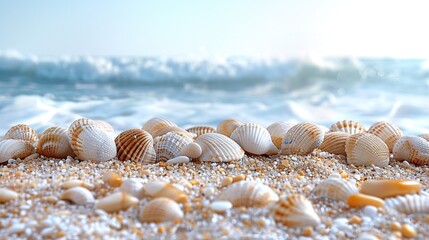 Wall Mural - Seashells on the Beach