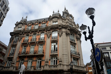 Wall Mural - Historical buildings in Gijon, Asturias, Spain