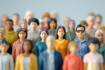 Poster - People coming together outside, great for events or community scenes