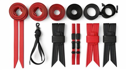 Poster - Close-up of colorful straps and ties
