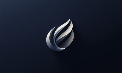 Aufkleber - A logo with a flame on it is displayed on a dark background. The logo is simple and elegant, with a modern feel. The flame represents energy and passion. Overall