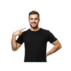 Wall Mural - Confident Young Man Pointing at Himself, Smiling