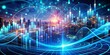 © Four888 - Futuristic digital landscape with swirling data streams, charts, and graphs, representing advanced business analytics, financial research, and intelligent decision-making for market success.