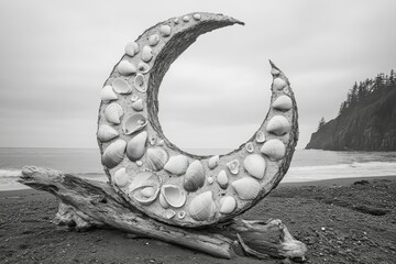 Triple Moon Beach Ceremony Wicca Religion Spiritual Symbol