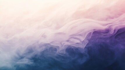 Poster - Dreamy pastel smoke swirling in a soft gradient of pink, purple, and blue hues

